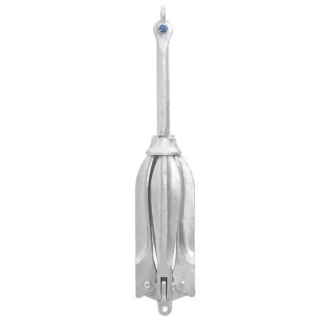 vidaXL Klappanker Silbern 10 kg Temperguss
