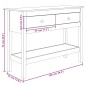 vidaXL Konsolentisch 100x35x75 cm Massivholz Kiefer vidaXL Konsolentisch 100x35x75 cm Massivholz Kiefer