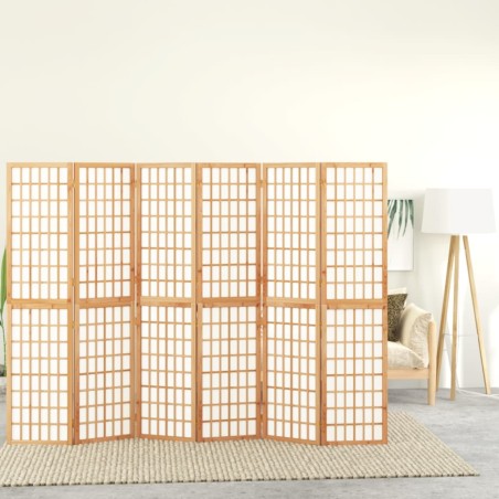 vidaXL 6-tlg. Paravent Japanischer Stil Faltbar 240x170 cm