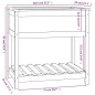 vidaXL Pflanzkübel mit Ablage Weiß 82,5x54x81 cm Massivholz Kiefer vidaXL Pflanzkübel mit Ablage Weiß 82,5x54x81 cm Massivholz Kiefer