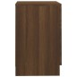 vidaXL Nachttisch Braun Eichen-Optik 38x35x56 cm Holzwerkstoff