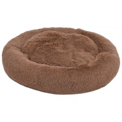 vidaXL Waschbares Hunde- & Katzenkissen Braun 90x90x16 cm Plüsch