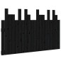 vidaXL Wand-Kopfteil Schwarz 127,5x3x80 cm Massivholz Kiefer vidaXL Wand-Kopfteil Schwarz 127,5x3x80 cm Massivholz Kiefer