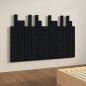 vidaXL Wand-Kopfteil Schwarz 127,5x3x80 cm Massivholz Kiefer vidaXL Wand-Kopfteil Schwarz 127,5x3x80 cm Massivholz Kiefer