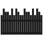 vidaXL Wand-Kopfteil Schwarz 127,5x3x80 cm Massivholz Kiefer vidaXL Wand-Kopfteil Schwarz 127,5x3x80 cm Massivholz Kiefer