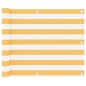 vidaXL Balkon-Sichtschutz Weiß und Gelb 75x400 cm Oxford-Gewebe vidaXL Balkon-Sichtschutz Weiß und Gelb 75x400 cm Oxford-Gewebe
