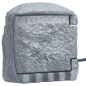 vidaXL Gartensteckdose 4-fach Fernbedienung Polyresin Grau vidaXL Gartensteckdose 4-fach Fernbedienung Polyresin Grau