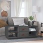 vidaXL Couchtisch Grau 100x50x41 cm Massivholz Kiefer vidaXL Couchtisch Grau 100x50x41 cm Massivholz Kiefer