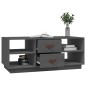 vidaXL Couchtisch Grau 100x50x41 cm Massivholz Kiefer vidaXL Couchtisch Grau 100x50x41 cm Massivholz Kiefer
