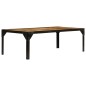 vidaXL Couchtisch Raues Mango-Massivholz und Stahl 110 cm vidaXL Couchtisch Raues Mango-Massivholz und Stahl 110 cm