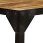 vidaXL Couchtisch Raues Mango-Massivholz und Stahl 110 cm vidaXL Couchtisch Raues Mango-Massivholz und Stahl 110 cm