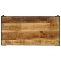 vidaXL Couchtisch Raues Mango-Massivholz und Stahl 110 cm vidaXL Couchtisch Raues Mango-Massivholz und Stahl 110 cm