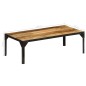 vidaXL Couchtisch Raues Mango-Massivholz und Stahl 110 cm vidaXL Couchtisch Raues Mango-Massivholz und Stahl 110 cm