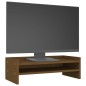 vidaXL Monitorständer Honigbraun 50x24x16 cm Massivholz Kiefer vidaXL Monitorständer Honigbraun 50x24x16 cm Massivholz Kiefer