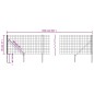vidaXL Maschendrahtzaun mit Bodenhülsen Anthrazit 0,8x25 m vidaXL Maschendrahtzaun mit Bodenhülsen Anthrazit 0,8x25 m
