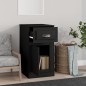vidaXL Beistellschrank mit Schublade Schwarz 40x50x75 cm Holzwerkstoff vidaXL Beistellschrank mit Schublade Schwarz 40x50x75 cm Holzwerkstoff