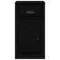 vidaXL Beistellschrank mit Schublade Schwarz 40x50x75 cm Holzwerkstoff vidaXL Beistellschrank mit Schublade Schwarz 40x50x75 cm Holzwerkstoff