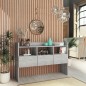 vidaXL Sideboard Betongrau 105x30x70 cm Holzwerkstoff vidaXL Sideboard Betongrau 105x30x70 cm Holzwerkstoff