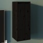 vidaXL Wandschrank Schwarz 30x30x80 cm Massivholz Kiefer vidaXL Wandschrank Schwarz 30x30x80 cm Massivholz Kiefer