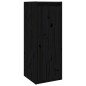 vidaXL Wandschrank Schwarz 30x30x80 cm Massivholz Kiefer vidaXL Wandschrank Schwarz 30x30x80 cm Massivholz Kiefer