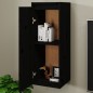 vidaXL Wandschrank Schwarz 30x30x80 cm Massivholz Kiefer vidaXL Wandschrank Schwarz 30x30x80 cm Massivholz Kiefer