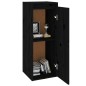 vidaXL Wandschrank Schwarz 30x30x80 cm Massivholz Kiefer vidaXL Wandschrank Schwarz 30x30x80 cm Massivholz Kiefer