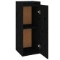 vidaXL Wandschrank Schwarz 30x30x80 cm Massivholz Kiefer vidaXL Wandschrank Schwarz 30x30x80 cm Massivholz Kiefer