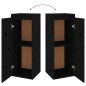 vidaXL Wandschrank Schwarz 30x30x80 cm Massivholz Kiefer vidaXL Wandschrank Schwarz 30x30x80 cm Massivholz Kiefer