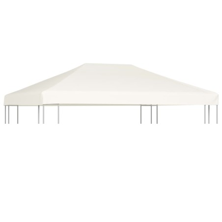 vidaXL Pavillondach 310 g/m² 4x3 m Cremeweiß 