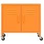 vidaXL Lagerschrank Orange 60x35x56 cm Stahl vidaXL Lagerschrank Orange 60x35x56 cm Stahl