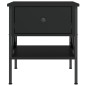 vidaXL Nachttisch Schwarz 40x42x45 cm Holzwerkstoff vidaXL Nachttisch Schwarz 40x42x45 cm Holzwerkstoff