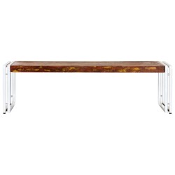 vidaXL Couchtisch 120x60x35 cm Altholz Massiv  