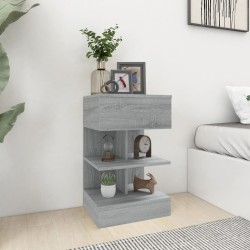 vidaXL Nachttische 2 Stk. Grau Sonoma 40x35x65 cm Holzwerkstoff