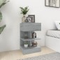 vidaXL Nachttische 2 Stk. Grau Sonoma 40x35x65 cm Holzwerkstoff