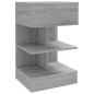 vidaXL Nachttische 2 Stk. Grau Sonoma 40x35x65 cm Holzwerkstoff