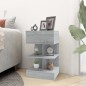 vidaXL Nachttische 2 Stk. Grau Sonoma 40x35x65 cm Holzwerkstoff