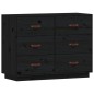vidaXL Sideboard Schwarz 100x40x75 cm Massivholz Kiefer vidaXL Sideboard Schwarz 100x40x75 cm Massivholz Kiefer