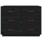 vidaXL Sideboard Schwarz 100x40x75 cm Massivholz Kiefer vidaXL Sideboard Schwarz 100x40x75 cm Massivholz Kiefer