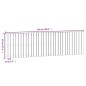 vidaXL Wand-Kopfteil Grau 204x3x60 cm Massivholz Kiefer