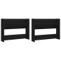 vidaXL Wand-Schuhschränke 2 Stk. Schwarz 80x18x60 cm Holzwerkstoff vidaXL Wand-Schuhschränke 2 Stk. Schwarz 80x18x60 cm Holzwerkstoff