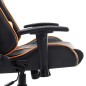 vidaXL Gaming-Stuhl Schwarz und Orange Kunstleder vidaXL Gaming-Stuhl Schwarz und Orange Kunstleder