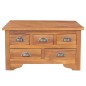 vidaXL Couchtisch Ausklappbare Tischplatte 65x64x35 cm Massivholz Teak vidaXL Couchtisch Ausklappbare Tischplatte 65x64x35 cm Massivholz Teak