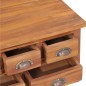 vidaXL Couchtisch Ausklappbare Tischplatte 65x64x35 cm Massivholz Teak vidaXL Couchtisch Ausklappbare Tischplatte 65x64x35 cm Massivholz Teak
