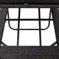 Sonnenliege mit Auflage Schwarz Poly Rattan Sonnenliege mit Auflage Schwarz Poly Rattan