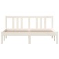 vidaXL Massivholzbett Weiß 140x190 cm vidaXL Massivholzbett Weiß 140x190 cm