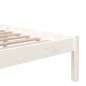 vidaXL Massivholzbett Weiß 140x190 cm vidaXL Massivholzbett Weiß 140x190 cm