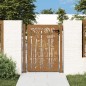 vidaXL Gartentor 105x155 cm Cortenstahl Bambus-Design vidaXL Gartentor 105x155 cm Cortenstahl Bambus-Design