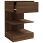 vidaXL Nachttische 2 Stk. Braun Eiche 40x35x65 cm Holzwerkstoff vidaXL Nachttische 2 Stk. Braun Eiche 40x35x65 cm Holzwerkstoff