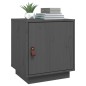 vidaXL Nachttisch Grau 40x34x45 cm Massivholz Kiefer vidaXL Nachttisch Grau 40x34x45 cm Massivholz Kiefer