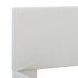 Bettgestell Weiß Kunstleder 160 x 200 cm Bettgestell Weiß Kunstleder 160 x 200 cm